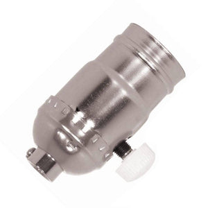 1/8 IPS Cap Nickel Turn Knob Dimmer Socket 1