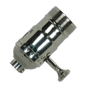 1/8 IPS Cap Polished Nickel Turn Knob Dimmer Socket 1