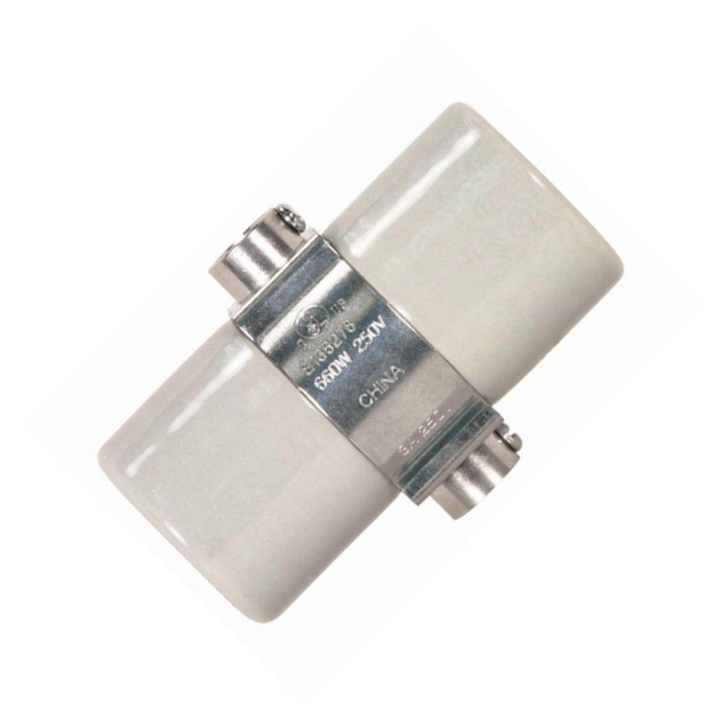 1/8 IPS Cap Porcelain Twin Socket with Double Bushing Strap 1