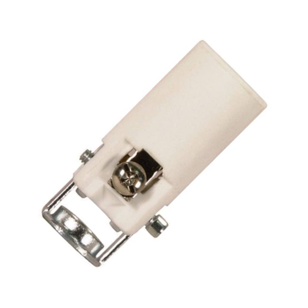 1/8 IP Porcelain Candelabra Socket with Paper Liner 1