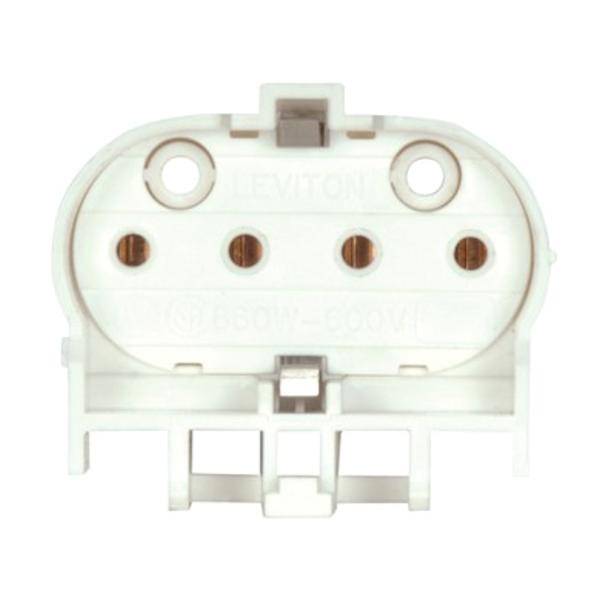 Snap-In Mounting for Electronic Ballasts Bottom Push-In Wiring Socket 1