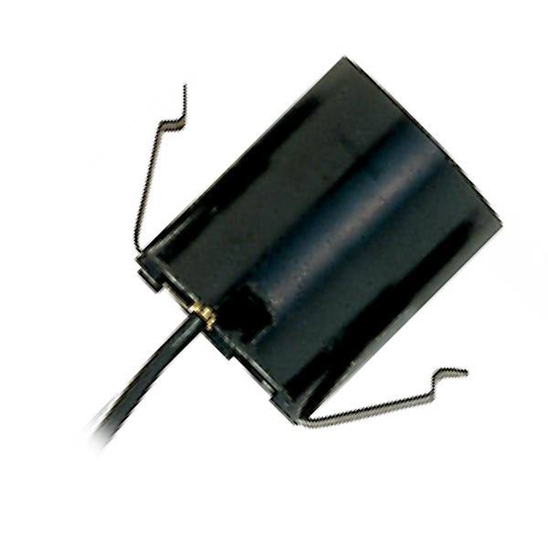 Medium Base Black Snap-In Socket 1