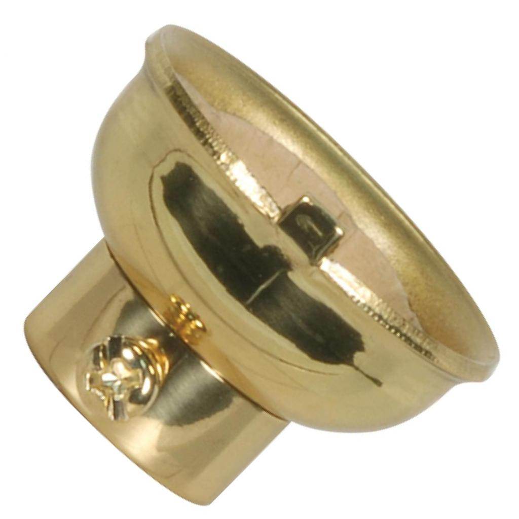 1/4 IPS Polished Brass Caps With Set Screw 1