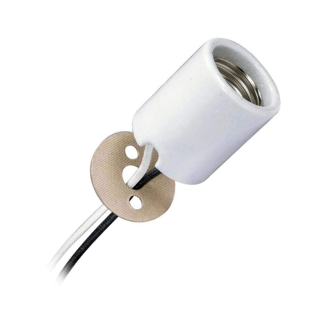 Glazed Porcelain Keyless Socket With Paper Liner 1