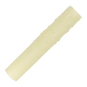 6" Ivory Drip Bee's Wax Candle Cover Candelabra Base 1