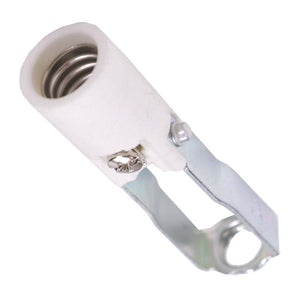 Porcelain 1/8 IP Candelabra Base Socket with Paper Liner 1