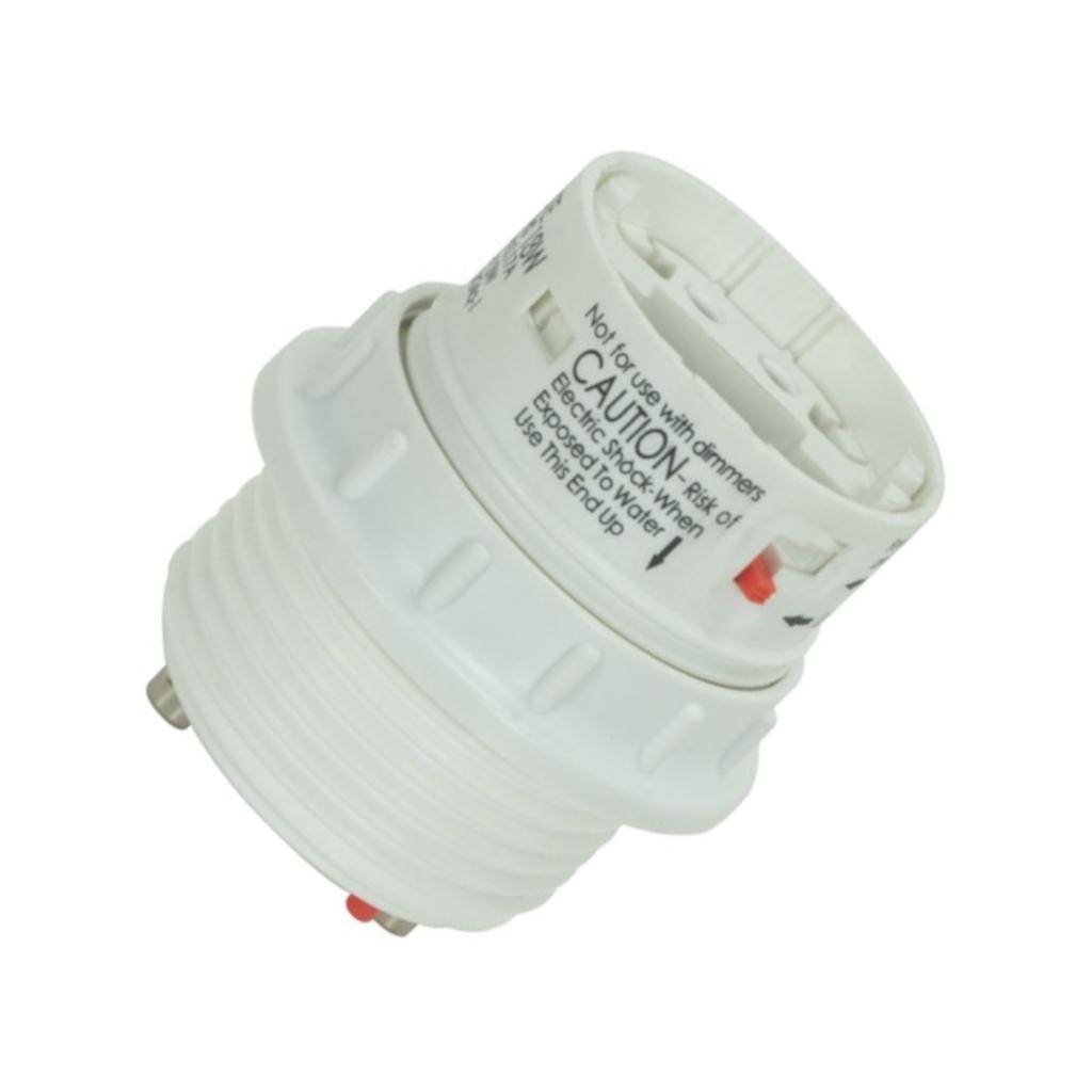 Electronic Self-Ballasted CFL Lampholder Smooth Phenolic Socket with Uno Ring Adapter 1