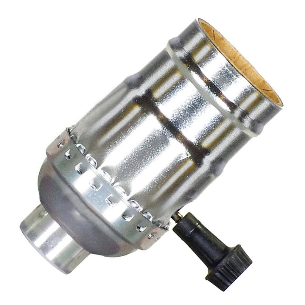 3 Way Screw Terminal 1/4 IPS Nickel Turn Knob Socket with Removable Knobs 1