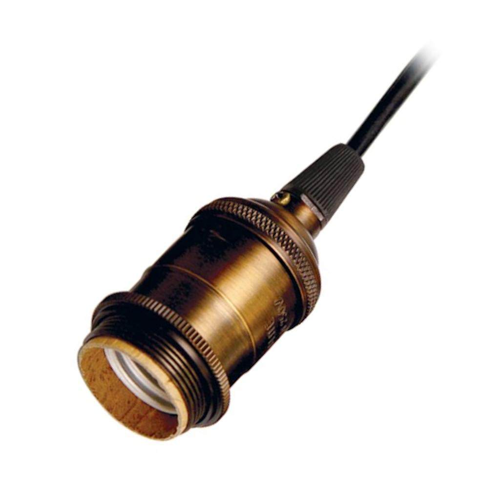 1/8 IPS Cap Dark Antique Brass 4 Piece Prewired Lampholder with Uno Ring 1