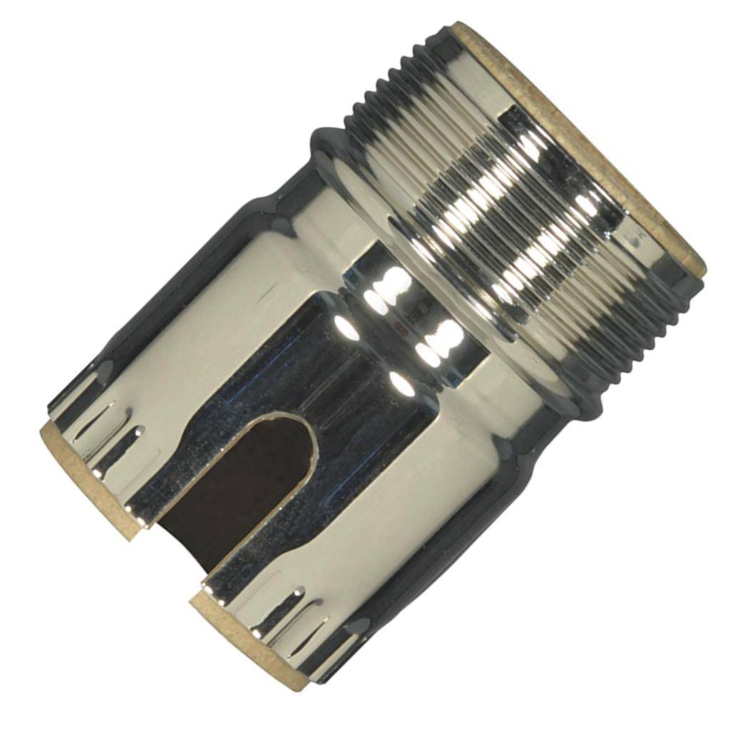 3 Piece Polished Nickel Socket Shell With Paper Liner 1