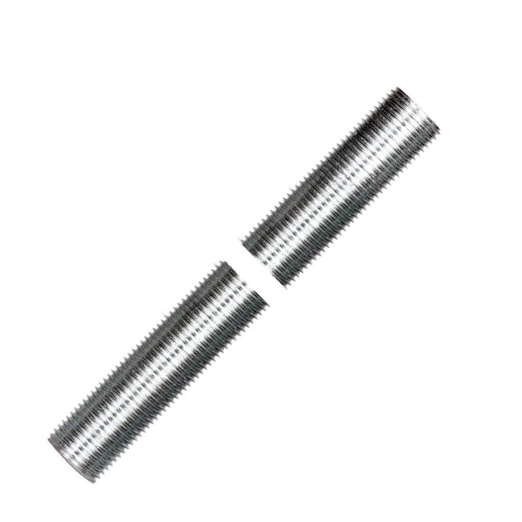 36" 3/8 IP  Zinc Plated Silver Steel Nipple 1