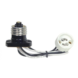 Phenolic Brown Flanged Adapter with Medium Base 1
