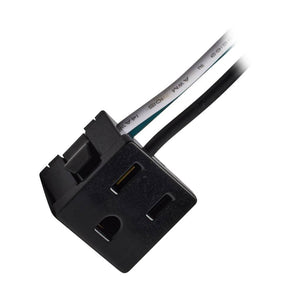 Black Snap-In Convenience Outlet 1