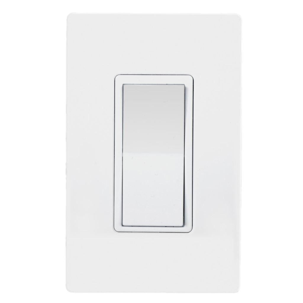 On / Off Z-Wave Polycarbonate White In-Wall Light Switch 1
