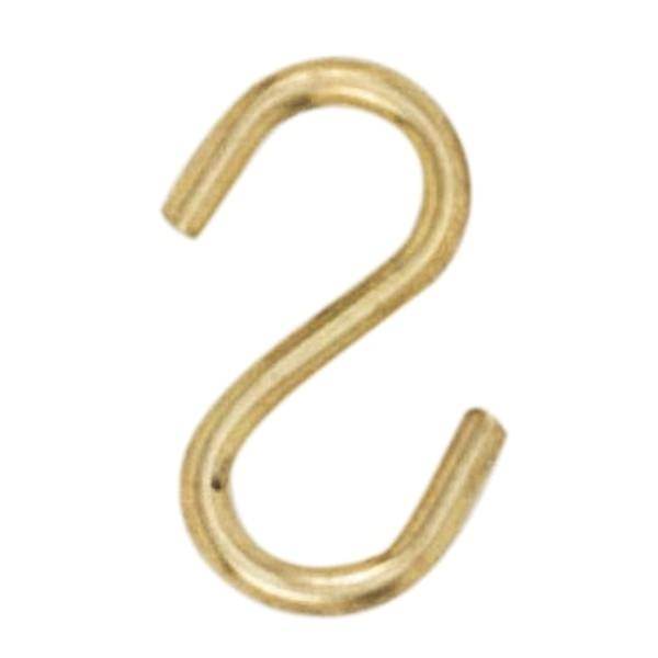 Brass Plated S-Hooks 1