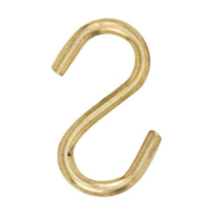 Brass Plated S-Hooks 1