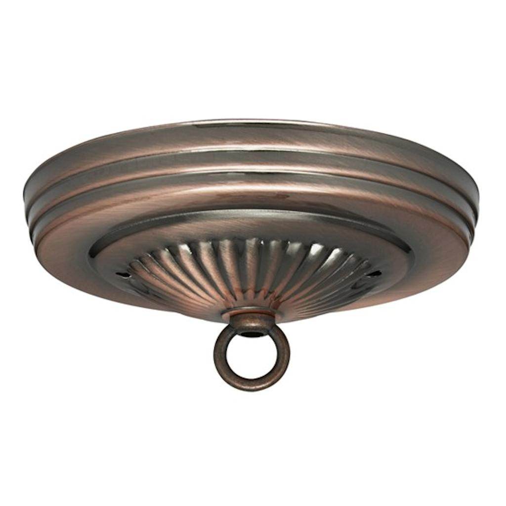 Antique Copper Ribbed Canopy Kit 1