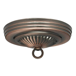 Antique Copper Ribbed Canopy Kit 1