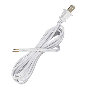 8' White Molded Plug Cord 1