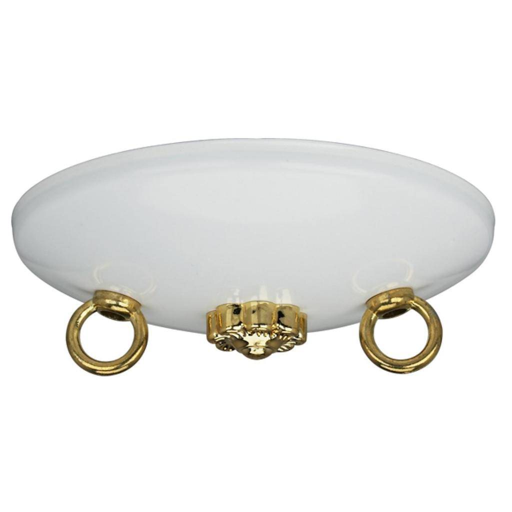 5" White Bath Swag Canopy Kit 1