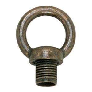 1-3/8" 1/8 IP Antique Copper Die Cast Fixture Male Loop with Wireway 1