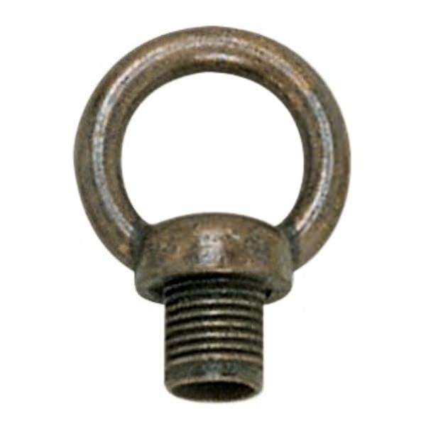 1-3/8" 1/8 IP Antique Copper Die Cast Fixture Male Loop with Wireway 1