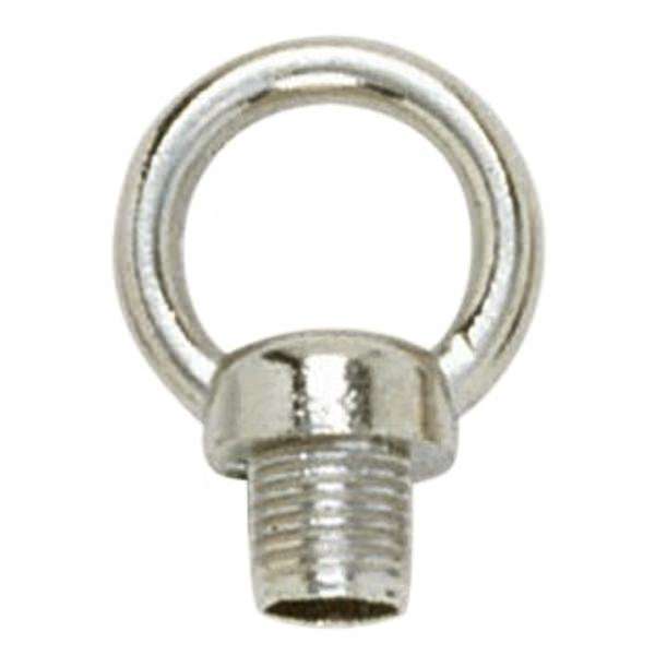 1-3/8" 1/8 IP Chrome Die Cast Fixture Male Loop with Wireway 1
