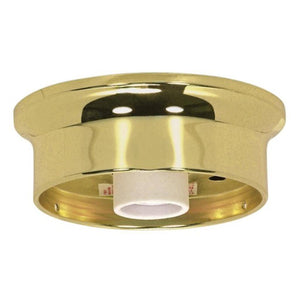 4" Polished Brass Wired Holder 1
