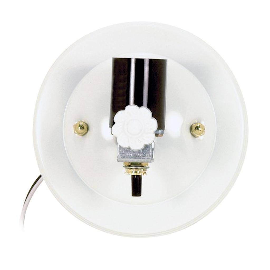 1 Light U-Channel Glass Holder with Bottom Turn Knob Switch 1
