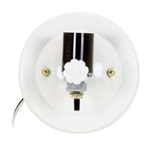 1 Light U-Channel Glass Holder with Bottom Turn Knob Switch 1