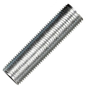 1.5" 1/8 IP Zinc Plated Silver Steel Nipple 1