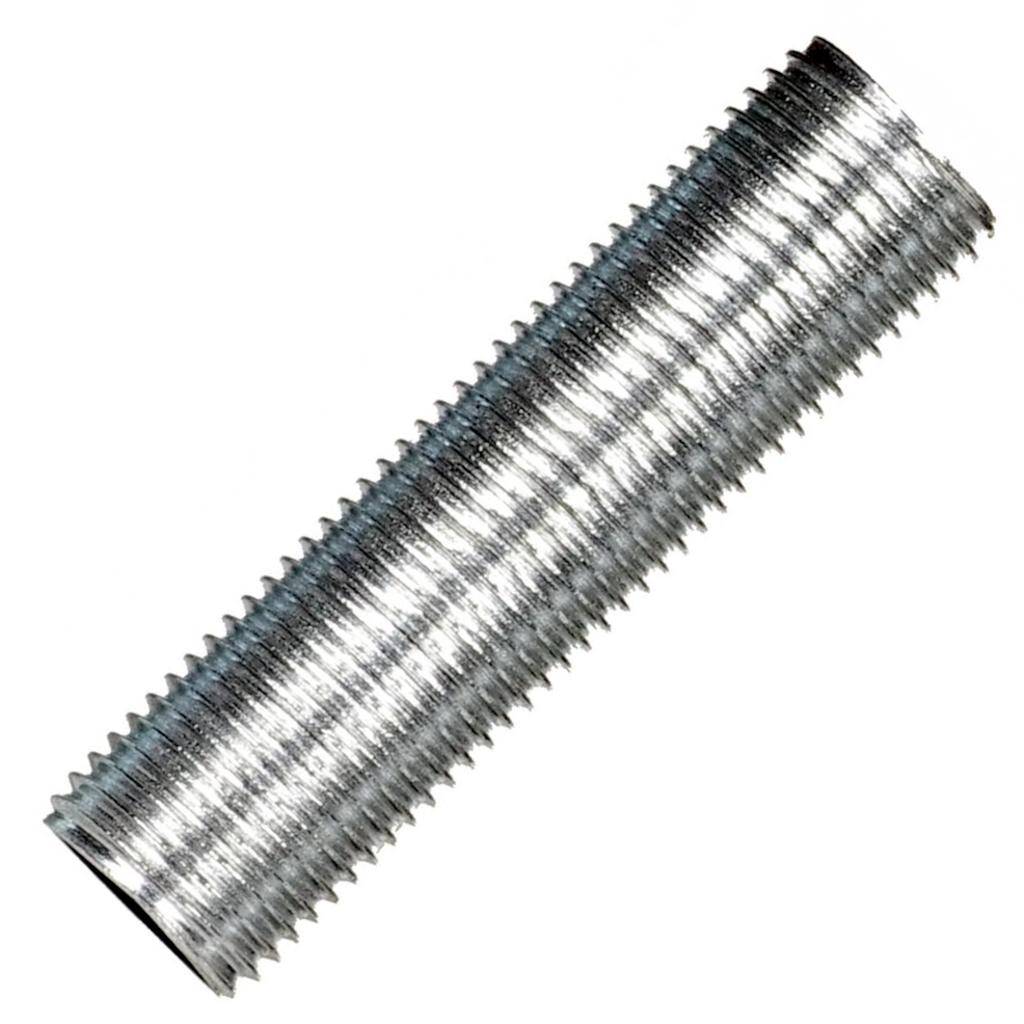 4" Zinc Plated 1/8 IP Silver Steel Nipple 1