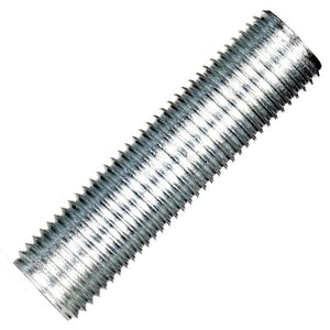 2" Zinc Plated 1/4 IP Silver Steel Nipple 1