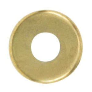 1/8 IP Slip Brass Plated Curled Edge Steel Check Ring 1