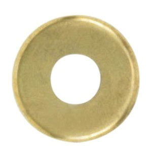1/8 IP Slip Brass Plated Curled Edge Steel Check Ring 1
