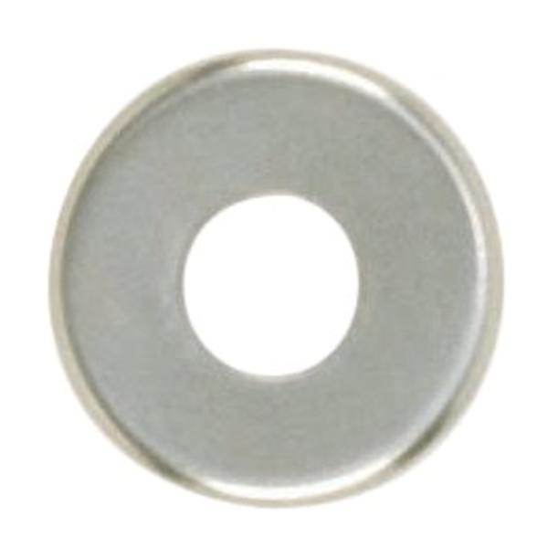 1/8 IP Slip Nickel Plated Curled Edge Steel Check Ring 1