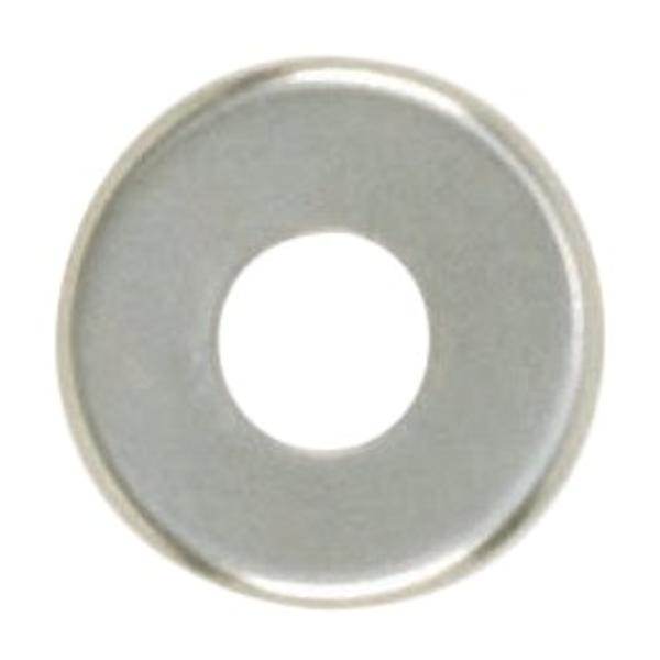 1/8 IP Slip Nickel Plated Curled Edge Steel Check Ring 1