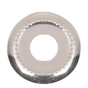 1.1" 1/8 IP Nickel Plated Curled Edge Beaded Steel Check 1