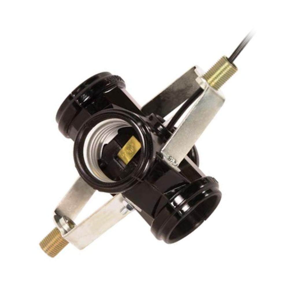1/8 IP Threaded Bracket 4 Light Cluster Socket with Nipple 1