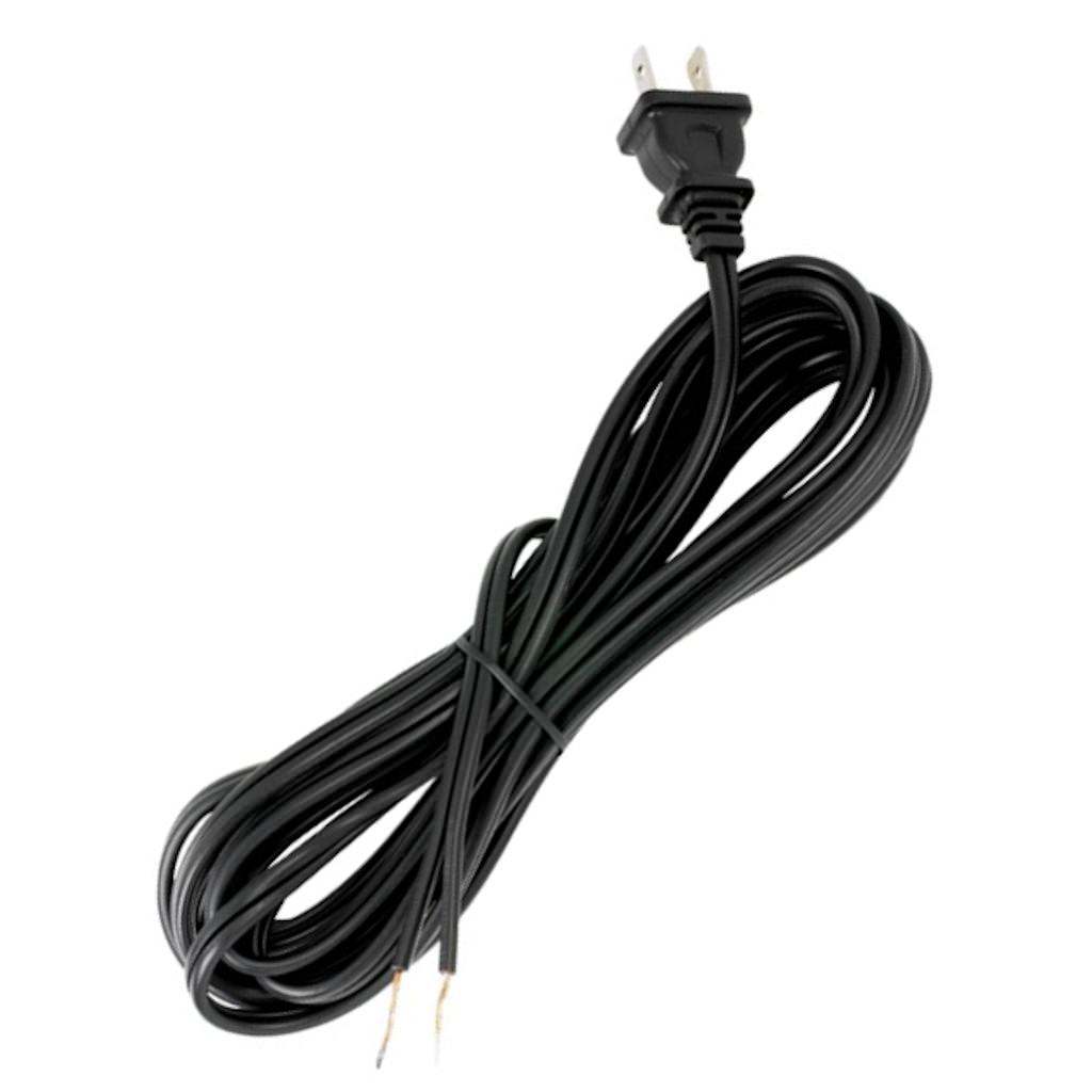 15' Black Molded Plug Cord 1