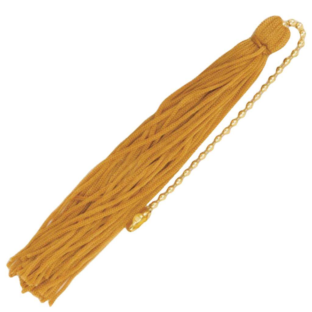 5" Gold Beaded Chain Tassel 1
