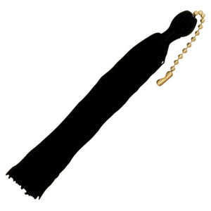 5" Black Beaded Chain Tassel 1