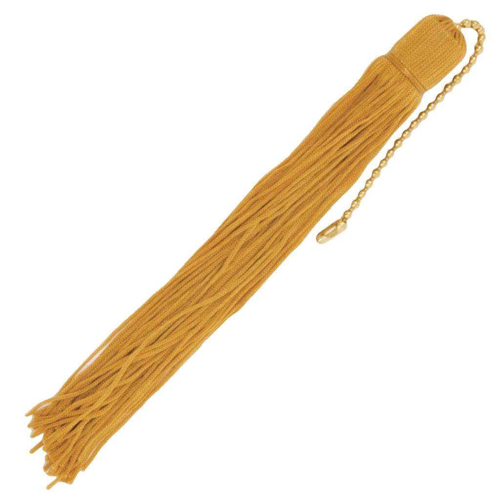 7" Gold Tassel with Beaded Chain 1
