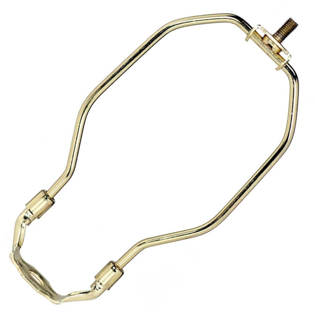 6.5" Light Duty Polished Brass Lamp Harp 1