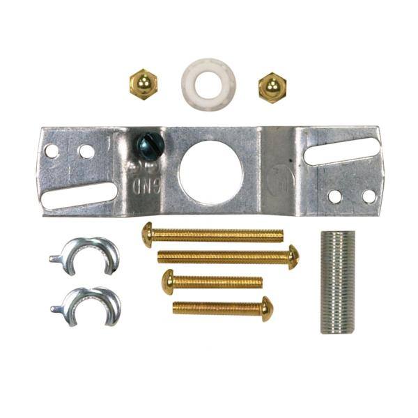 4" White Neckless Ball Holder Kit 2