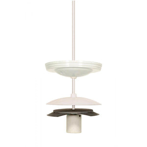 4" White Neckless Ball Holder Kit 1