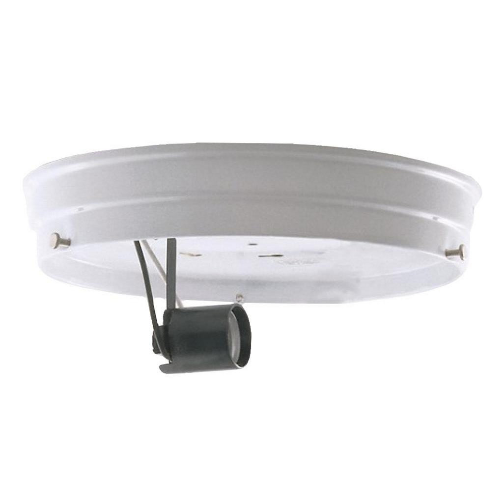 6" 1-Light White Ceiling Pan 1
