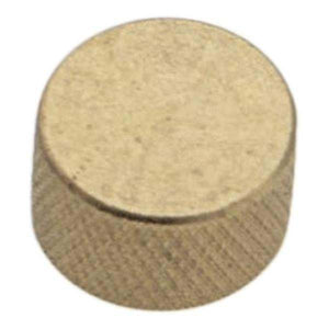 3/8 IP Burnished and Lacquered Brass Closed Gas Cap 1