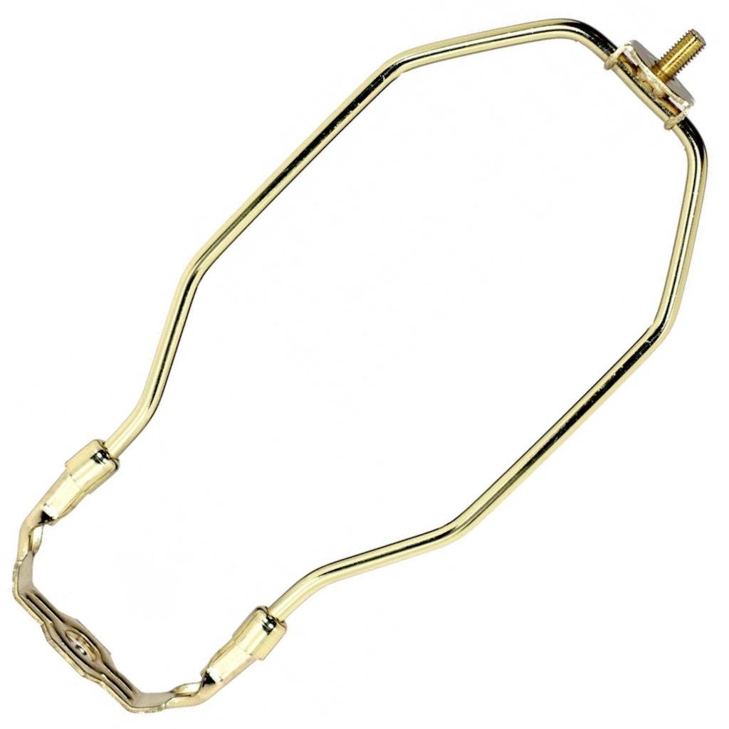 8" Heavy Duty Polished Brass Steel Lamp Harp 1