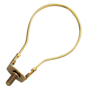 3.6" Medium Base Brass Plated Steel Bulb Clip 1